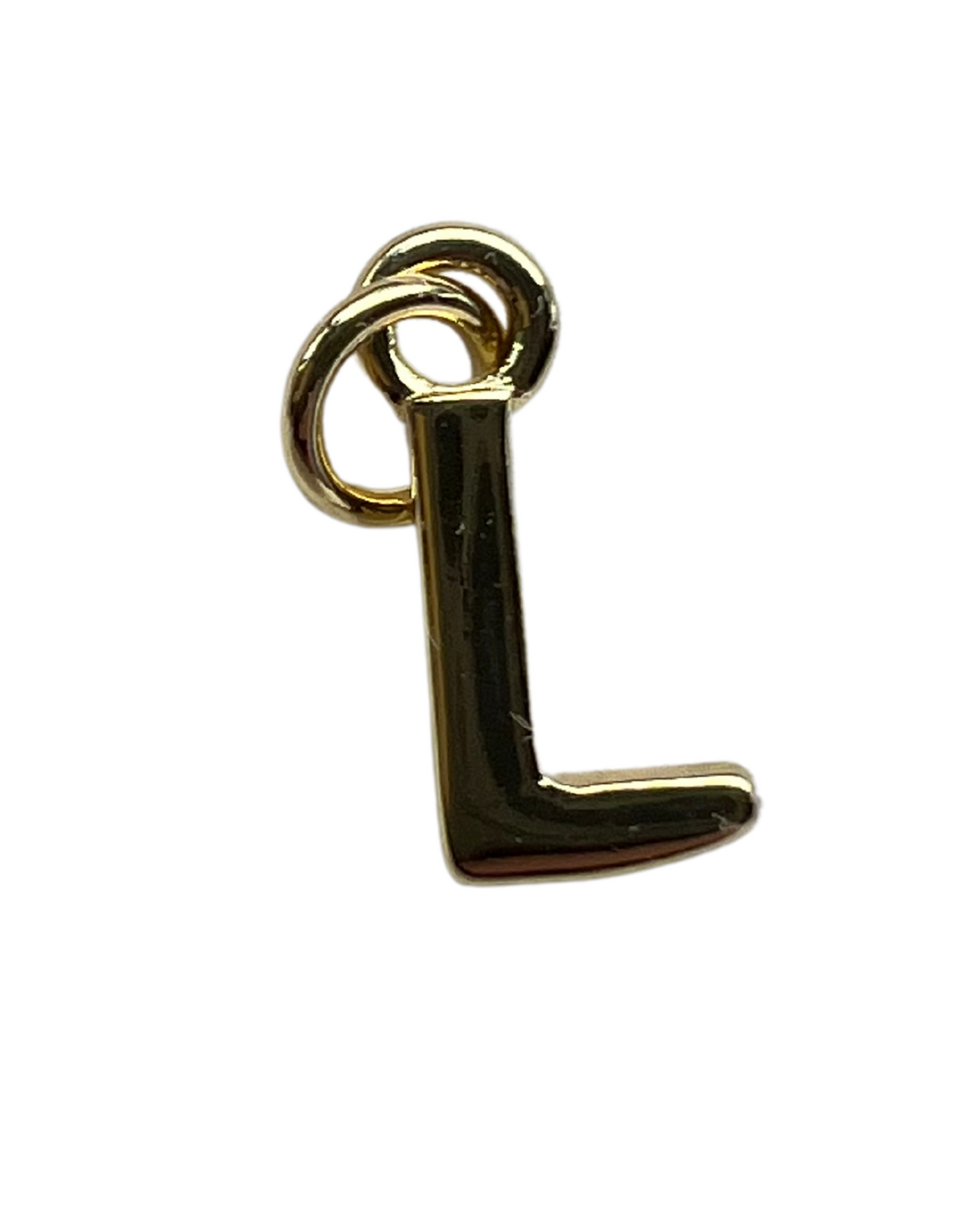 PLAIN GOLD INITIAL CHARM