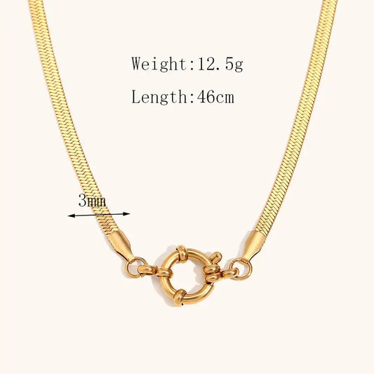 GOLD PLATED STAINLESS CIRCLET CHAIN