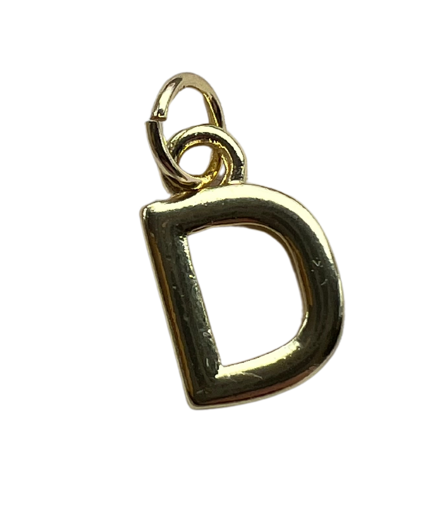 PLAIN GOLD INITIAL CHARM