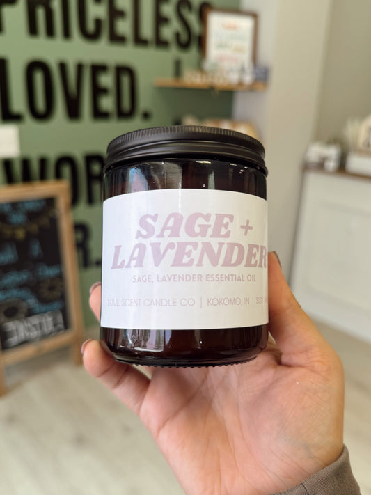 SAGE & LAVENDER SOY CANDLE