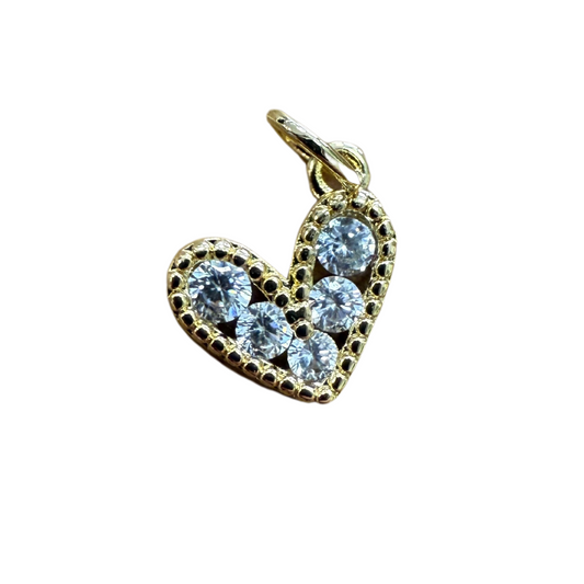 DIAMOND HEART CHARM