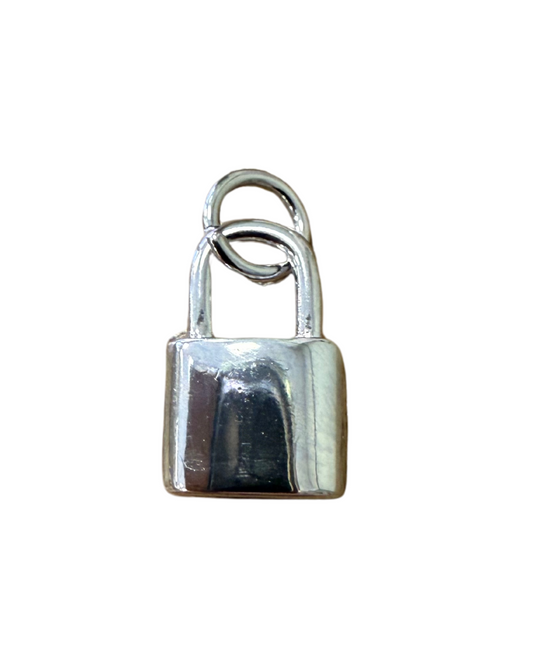 SILVER LOCK CHARM