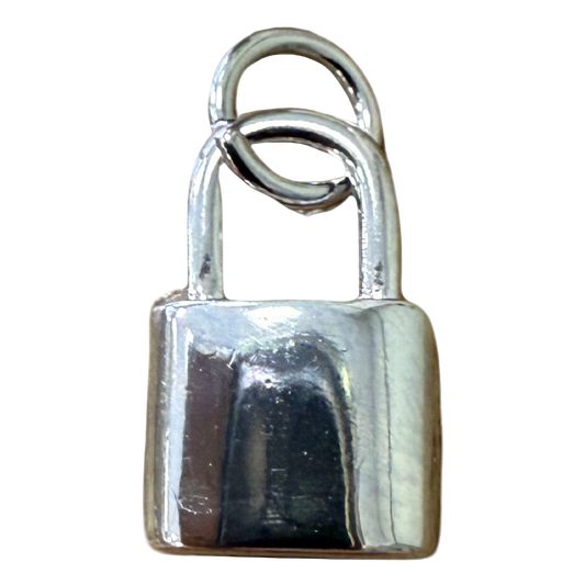 SILVER LOCK CHARM