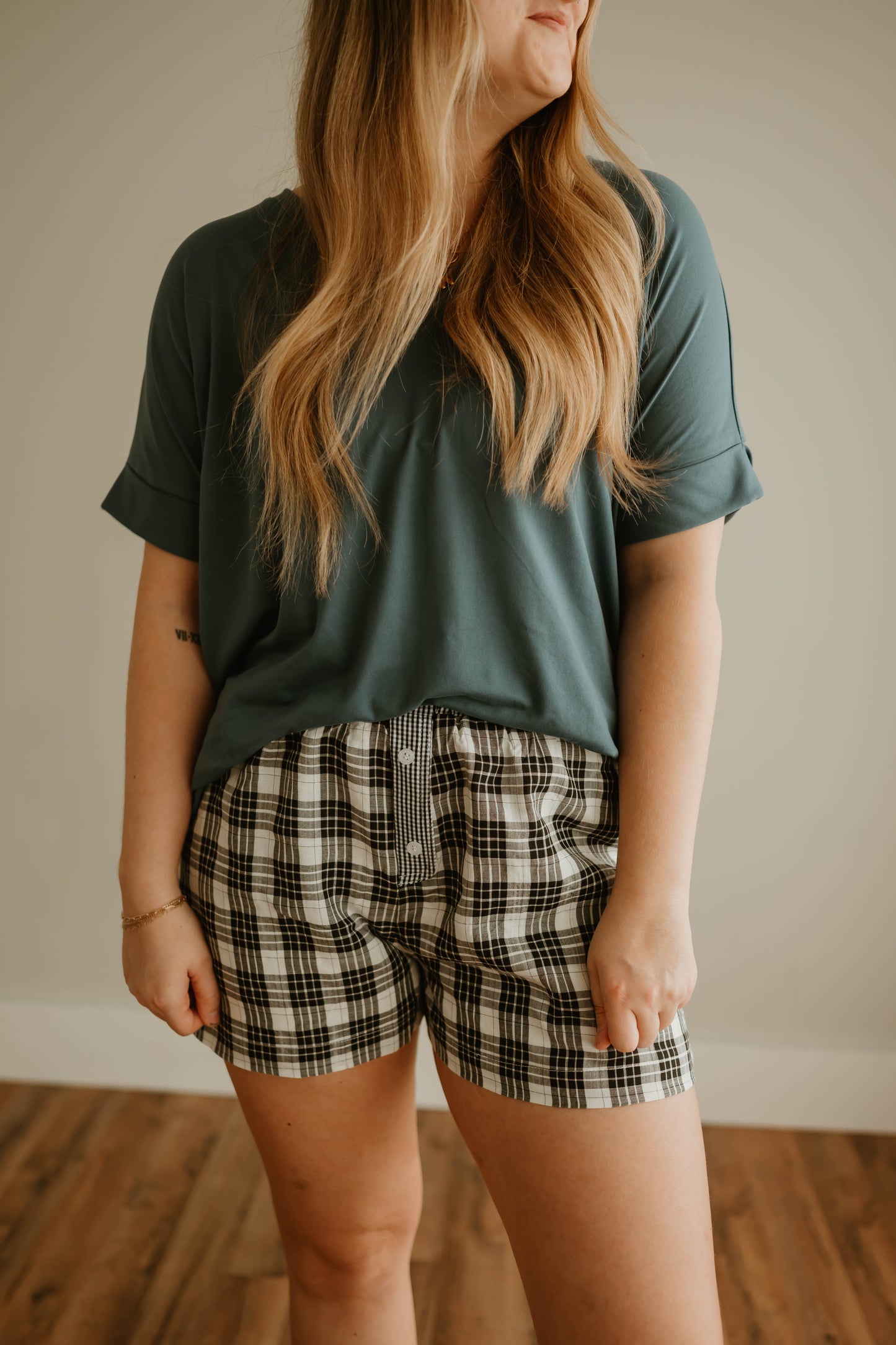 MIXED PLAID SHORTS