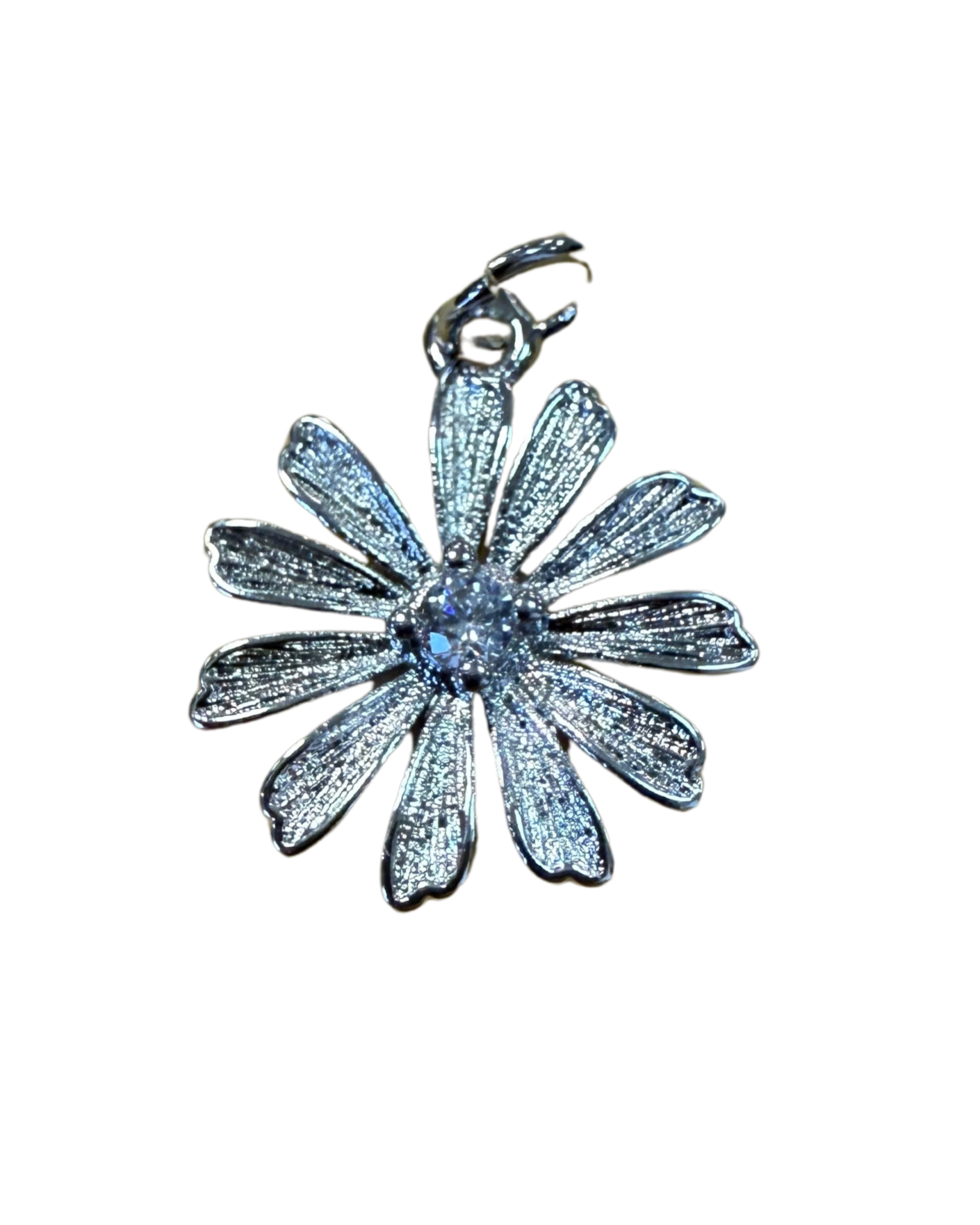 SILVER DAISY CHARM