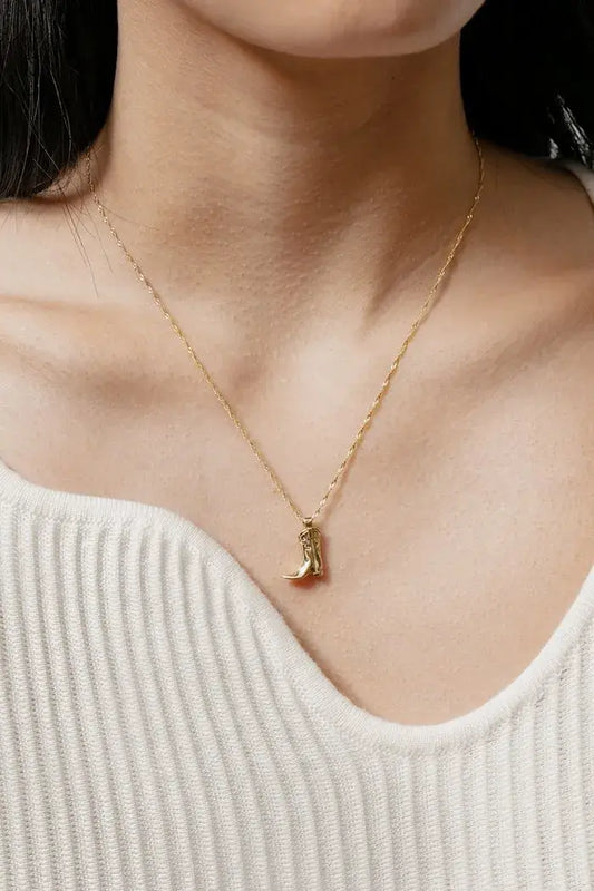 VINTAGE STYLE COWBOY BOOT NECKLACE