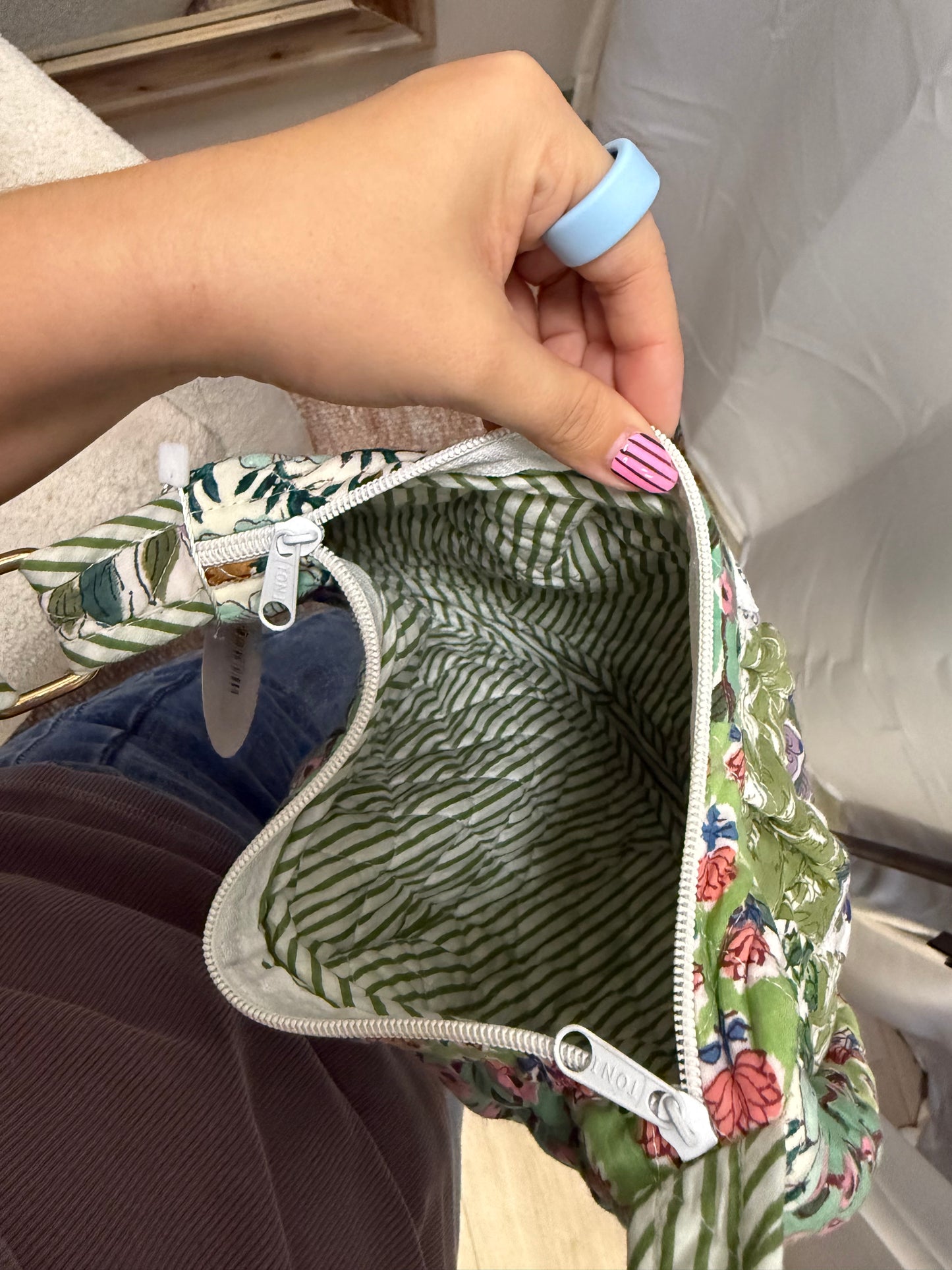 SAGE QUILTED PATCHWORK CROSSBODY