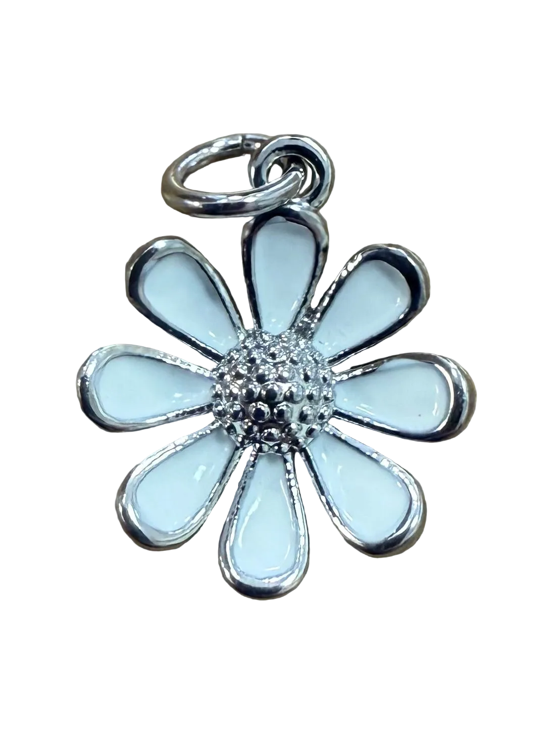 SILVER DAISY CHARM