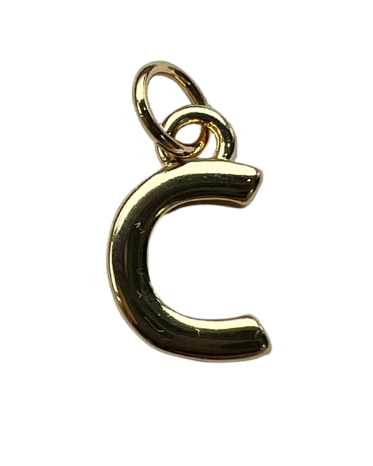 PLAIN GOLD INITIAL CHARM