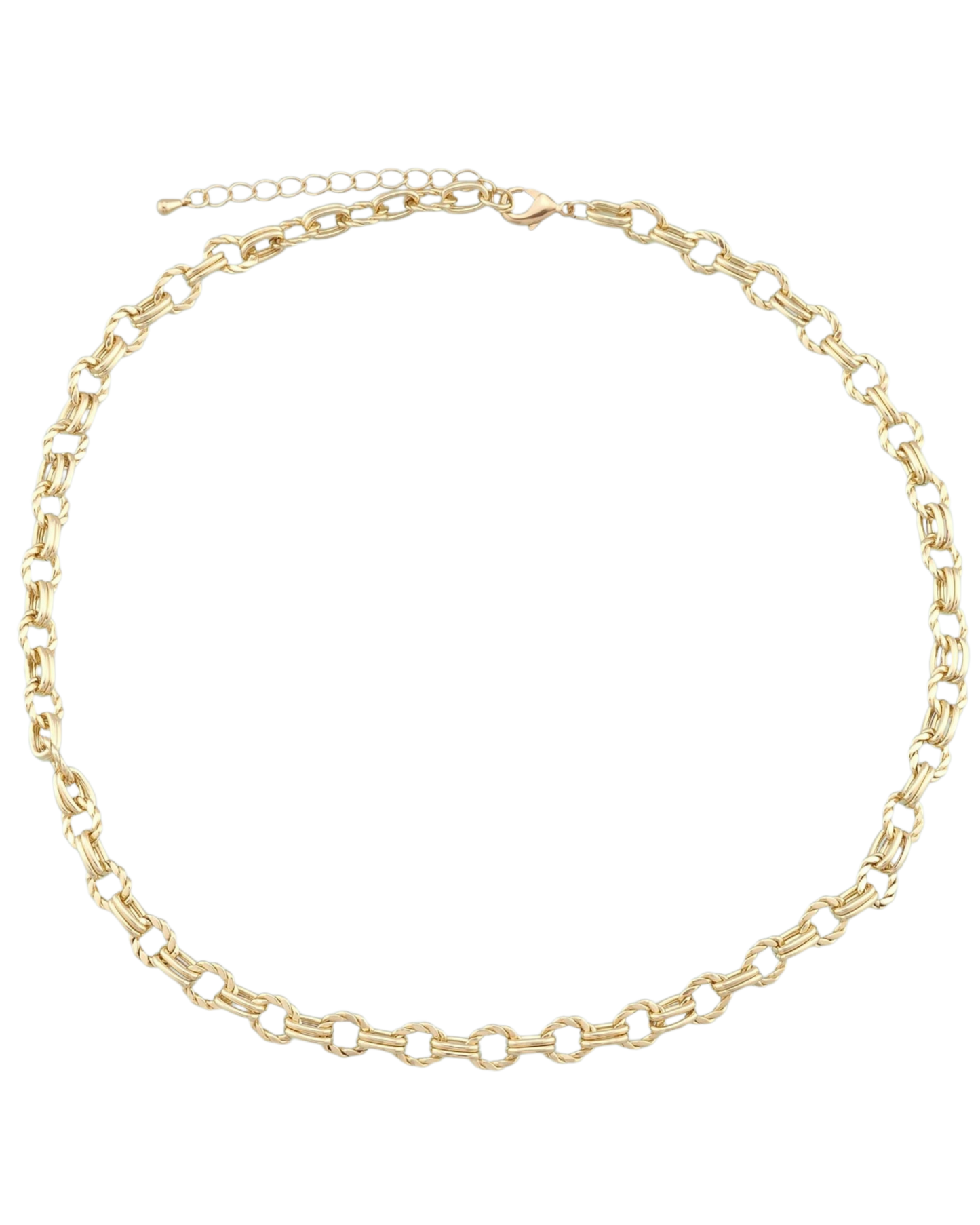 GOLD TWIST LINK CHUNKY CHAIN