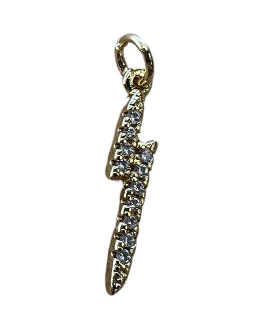 DIAMOND LIGHTENING BOLT CHARM