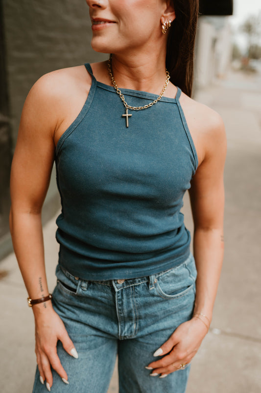 SQUARE NECK ACID WASH TANK