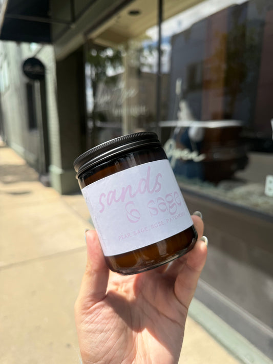 SANDS + SAGE SOY WAX CANDLE | summer collection