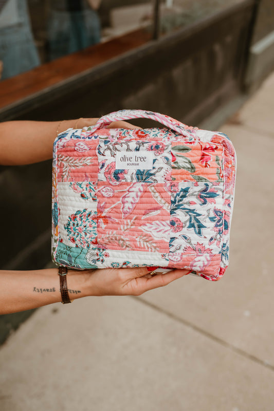 SUNRISE QUILTED PATCHWORK BIBLE CASE