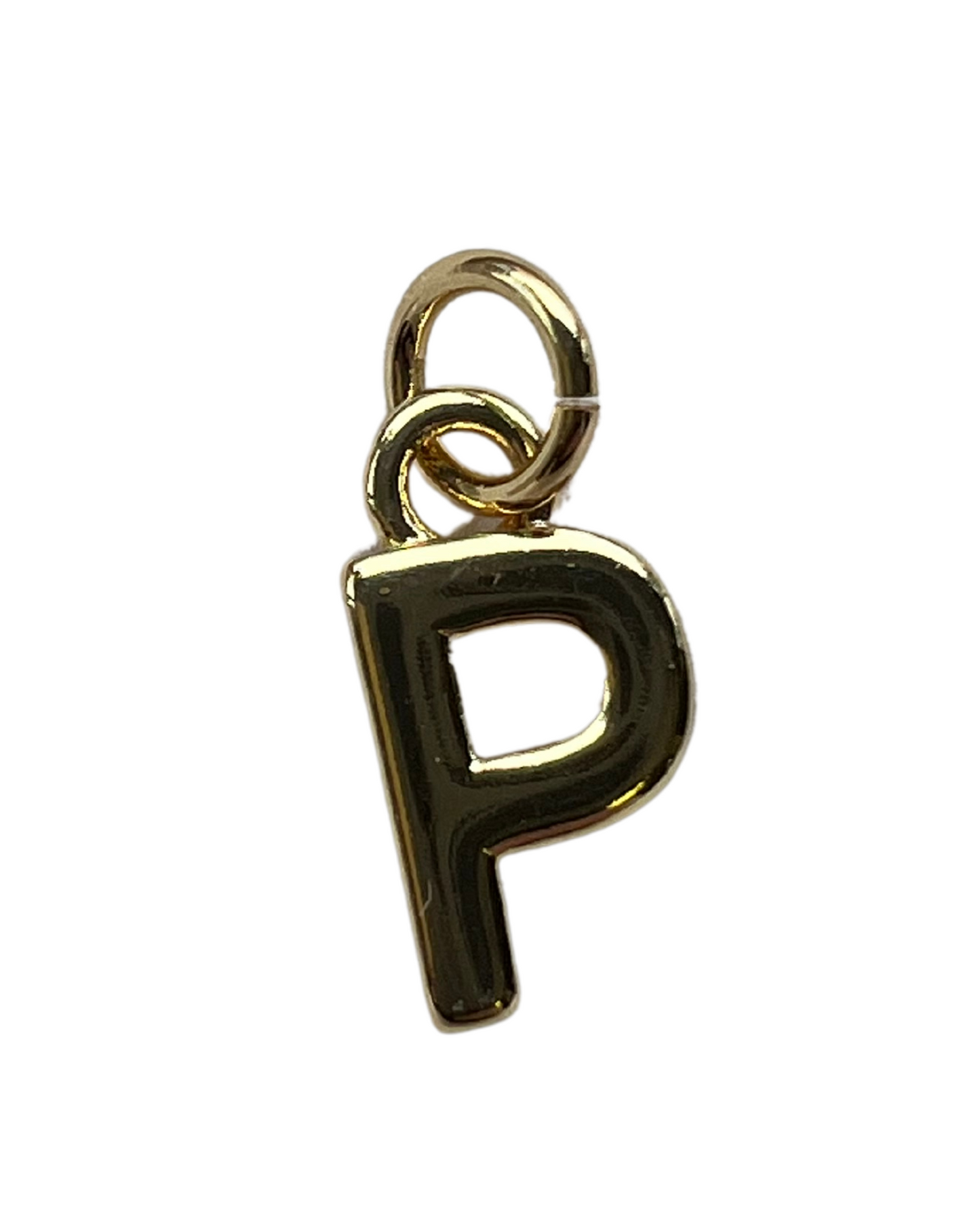 PLAIN GOLD INITIAL CHARM