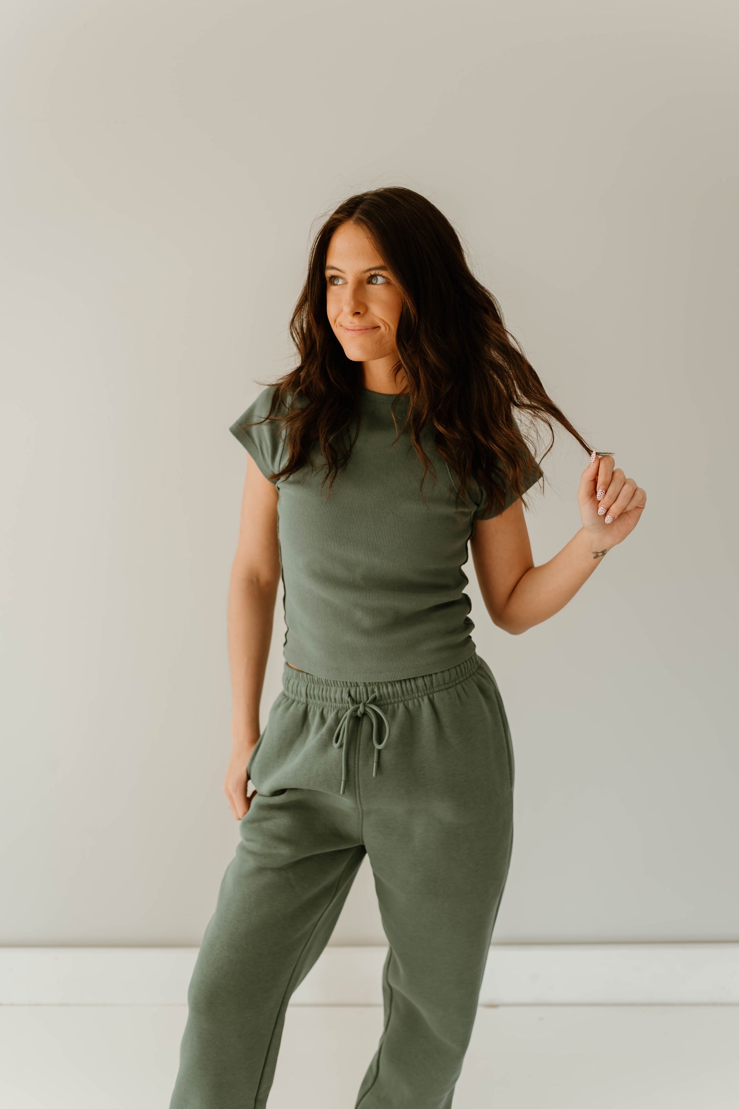 SAGE SHORT SLEEVE + JOGGER LOUNGE SET