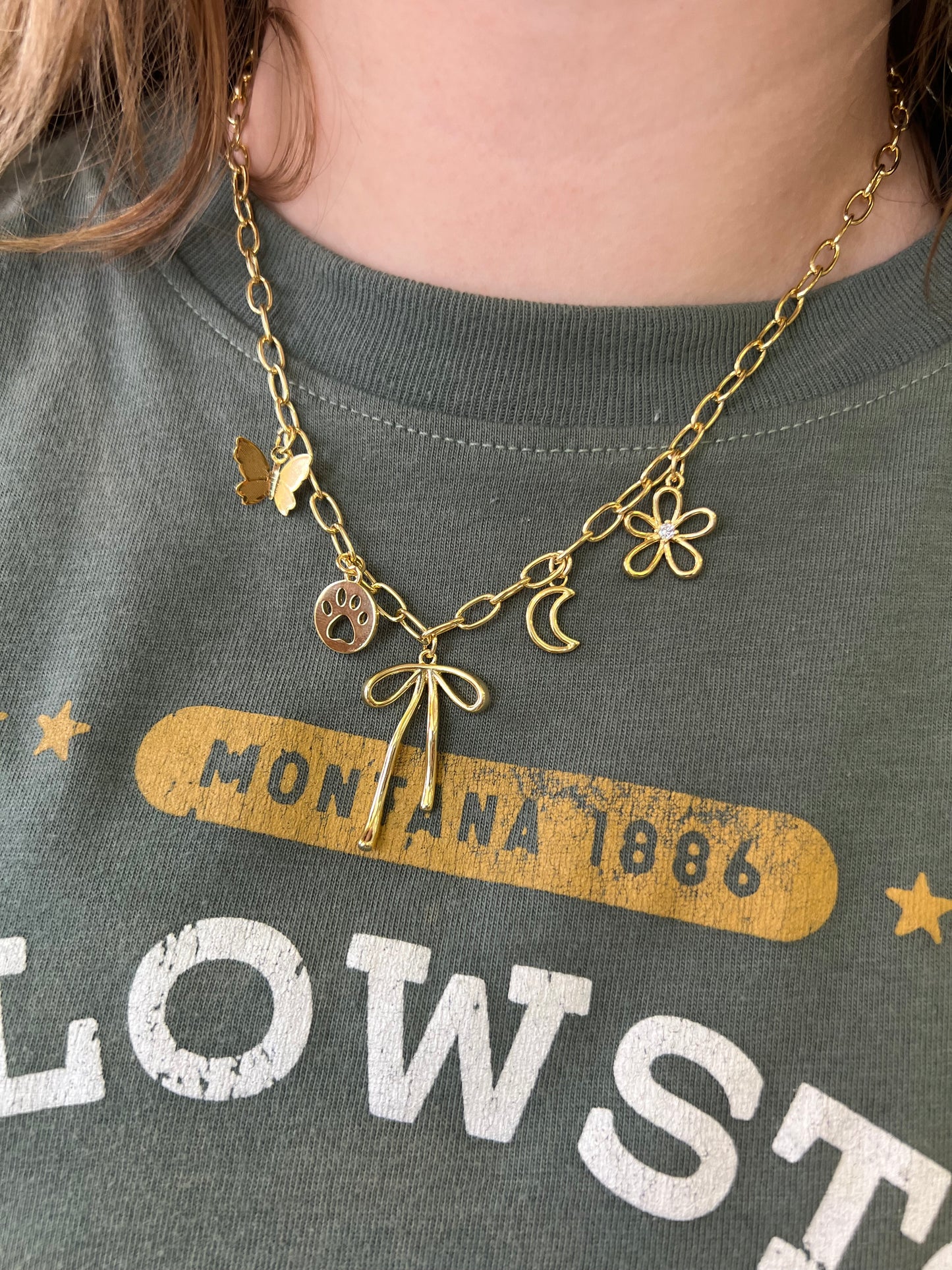 LINKED CHARM NECKLACE - BUILD YOUR OWN