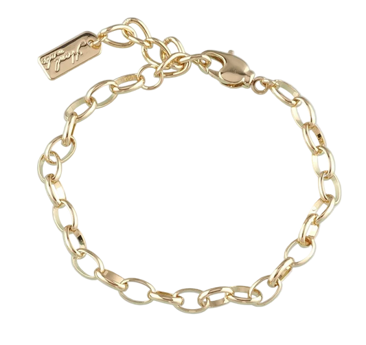 FLAT OVAL LINK BRACELET CHAIN