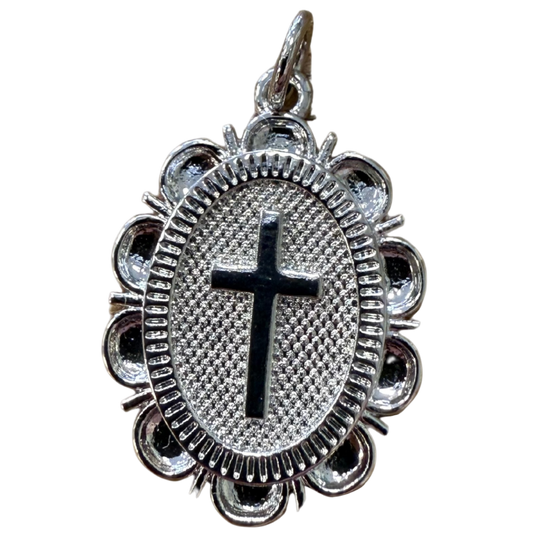 SILVER CROSS PENDANT CHARM