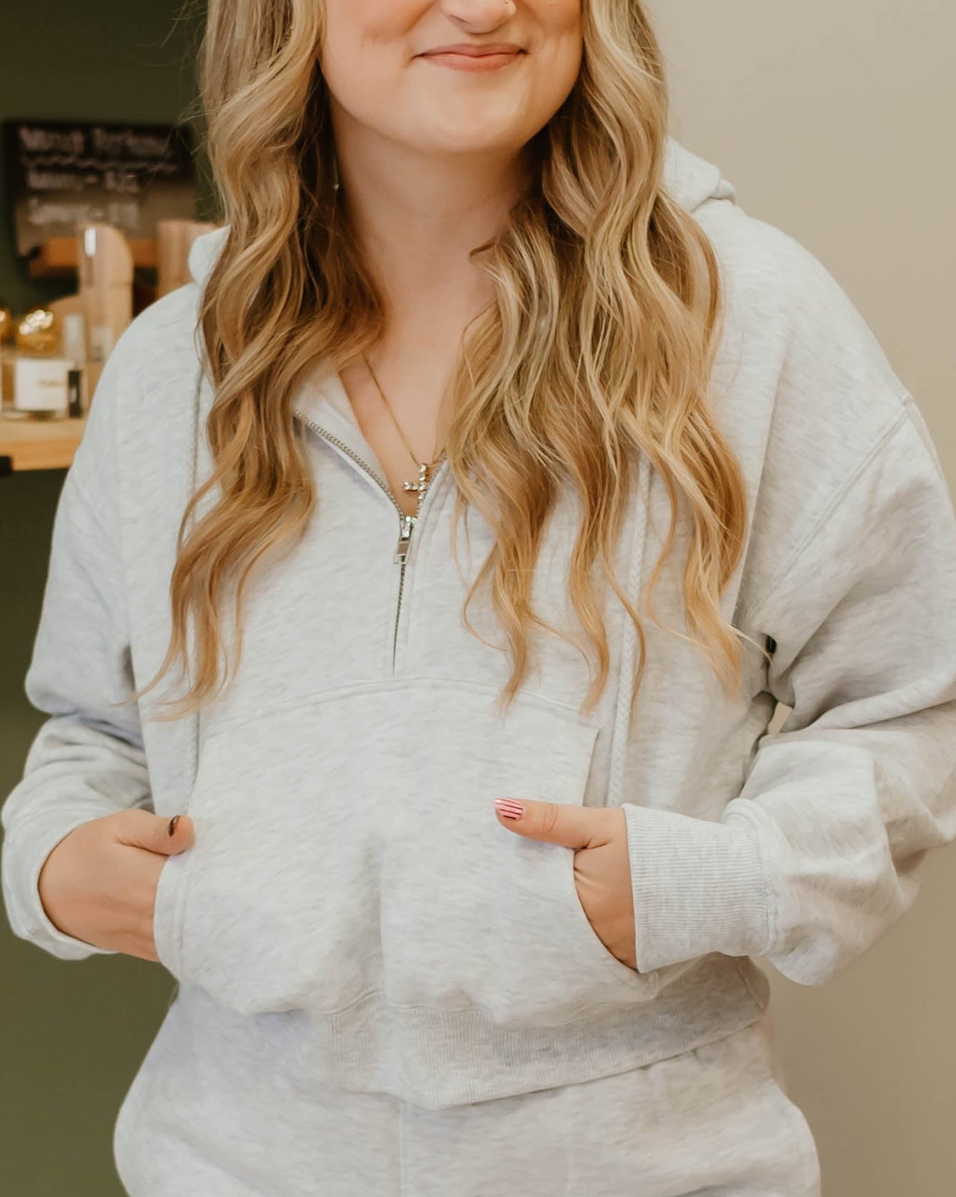 HALF ZIP SCUBA HOODIE