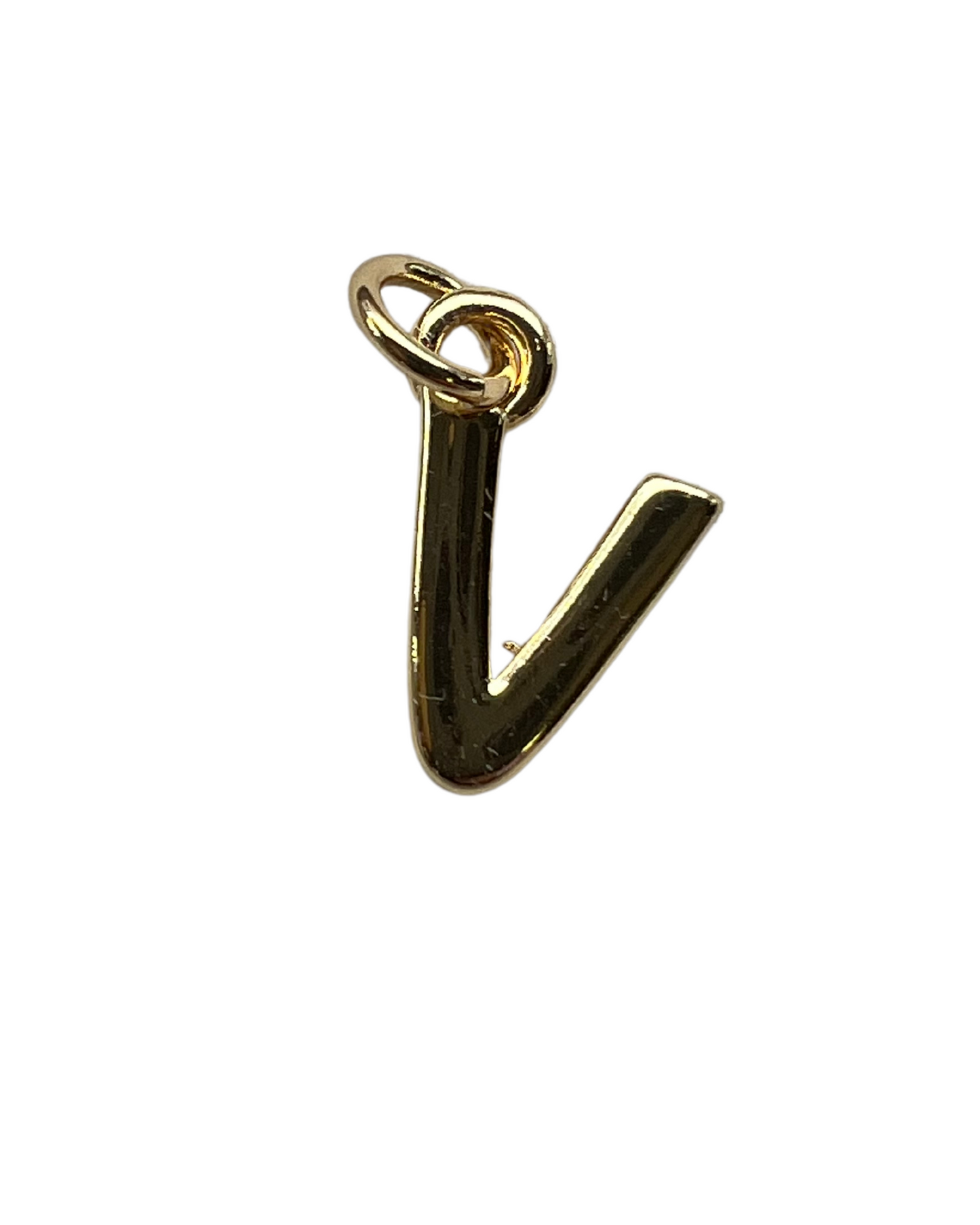 PLAIN GOLD INITIAL CHARM