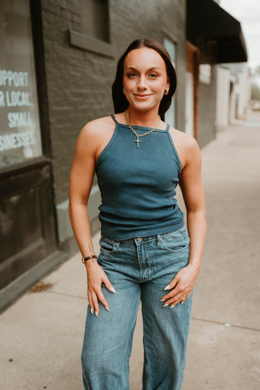 SQUARE NECK ACID WASH TANK