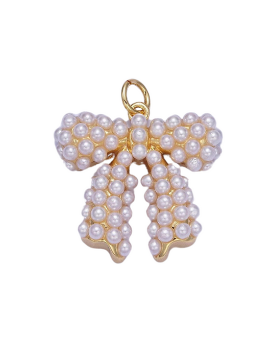 PEARL BOW CHARM