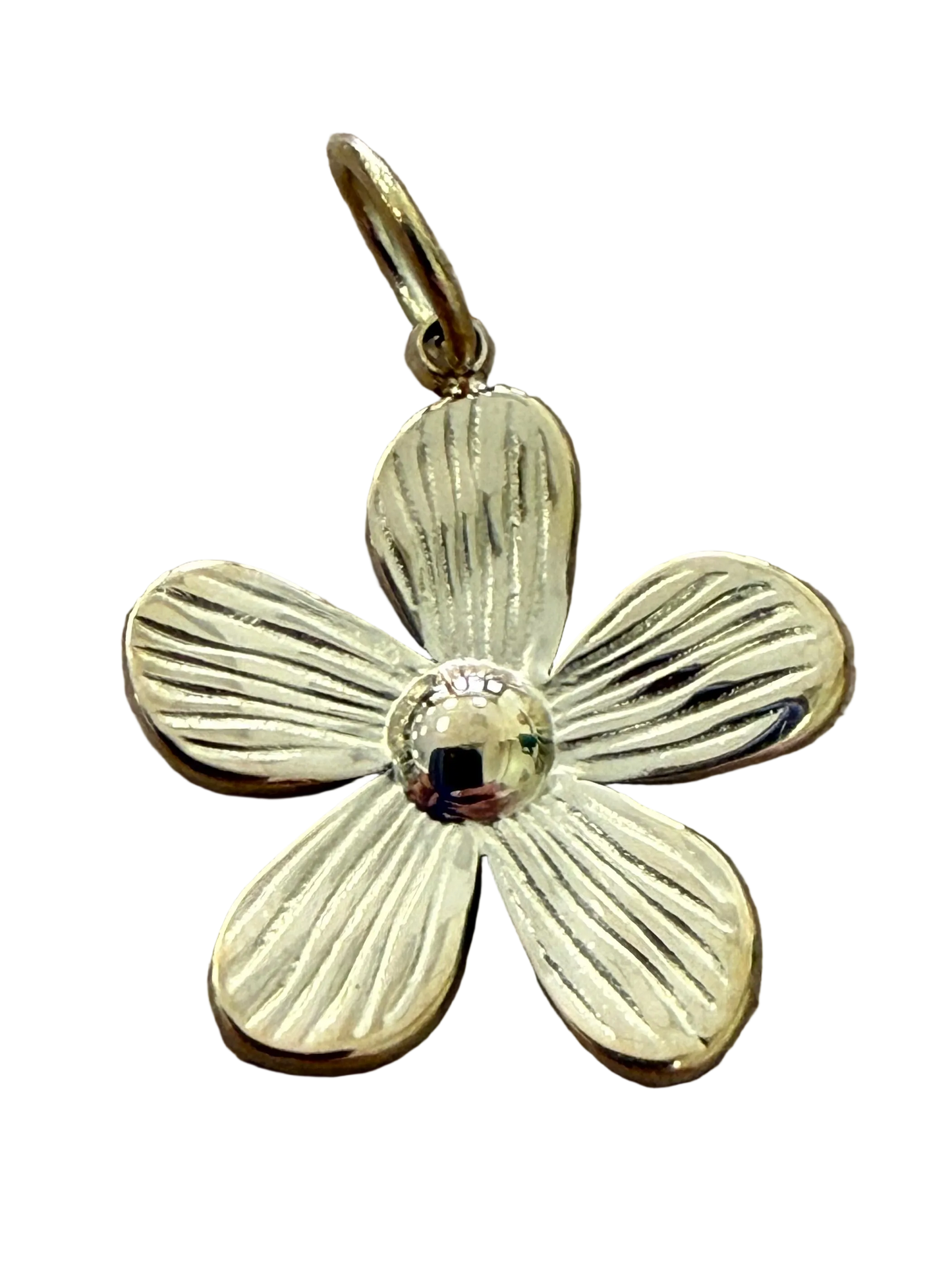 GOLD MEDIUM FLOWER CHARM
