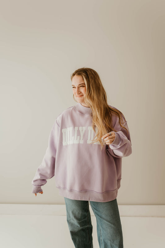 LAVENDER DILLY DALLY MOCK NECK