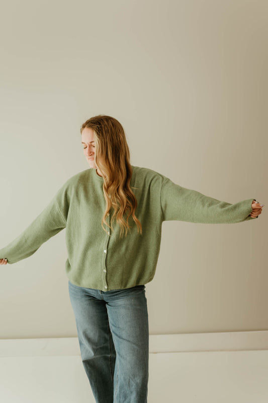 SAGE LONG SLEEVE SWEATER CARDIGAN