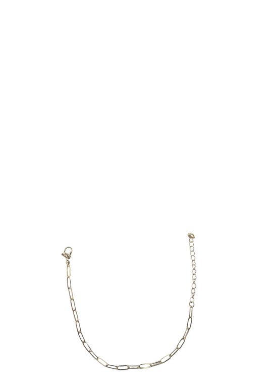GOLD PAPERCLIP CLIP BRACELET CHAIN