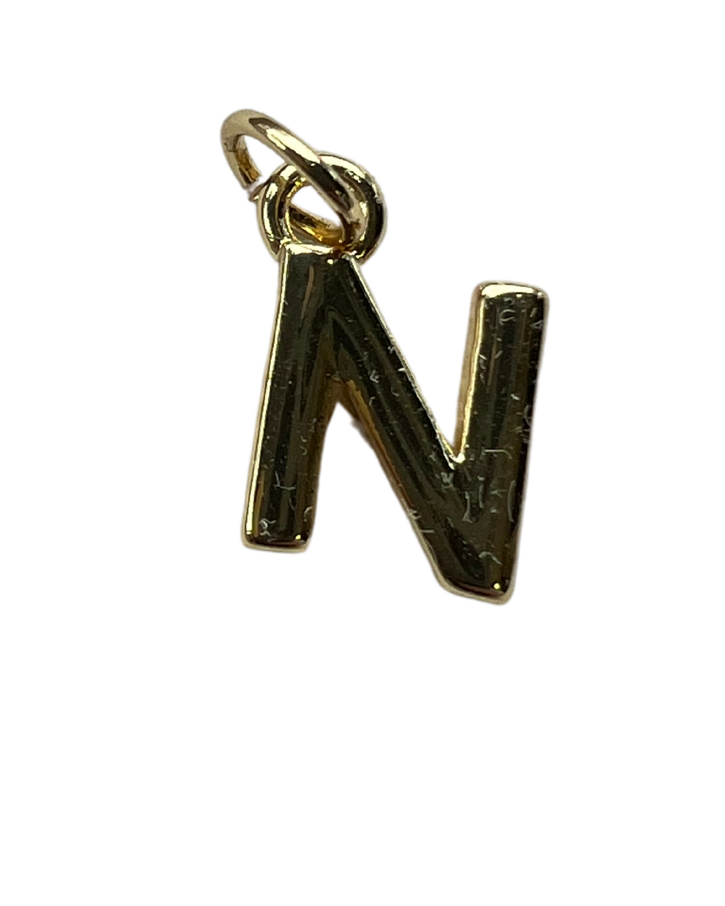 PLAIN GOLD INITIAL CHARM