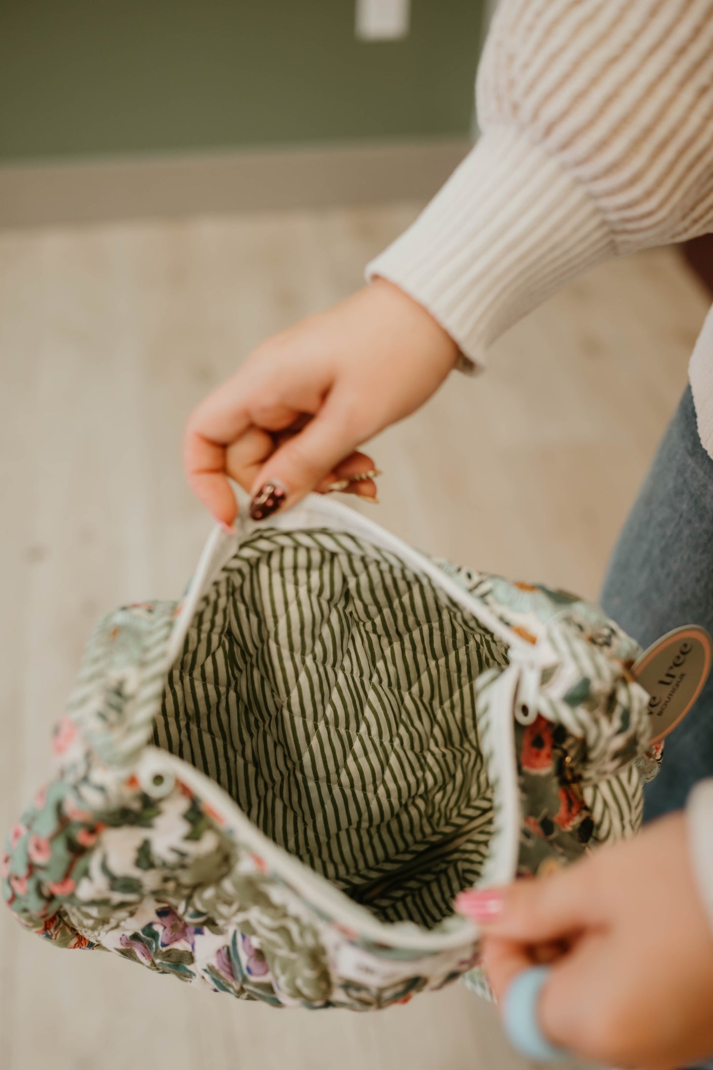 SAGE QUILTED PATCHWORK CROSSBODY