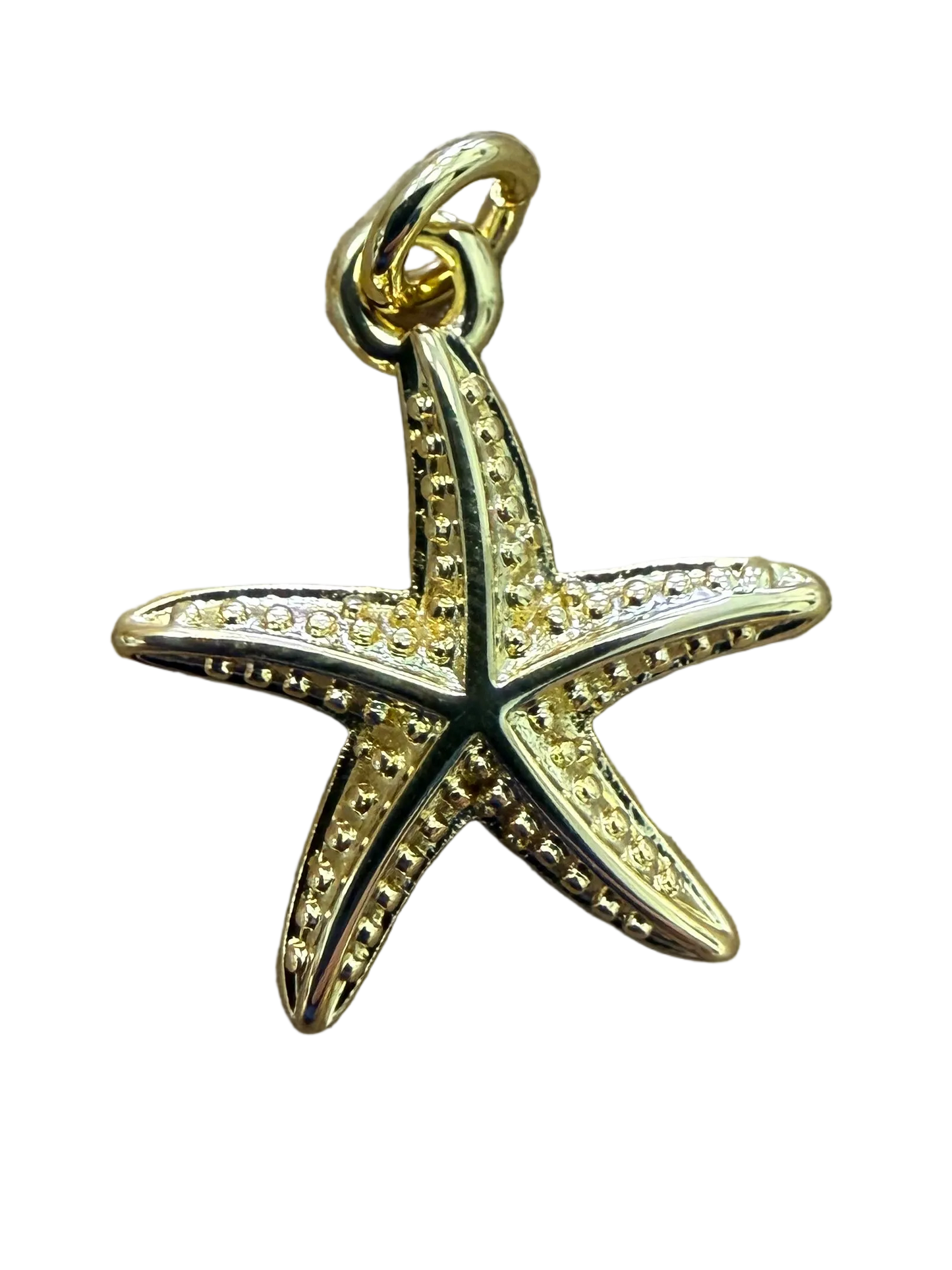 MEDIUM GOLD STAR FISH CHARM