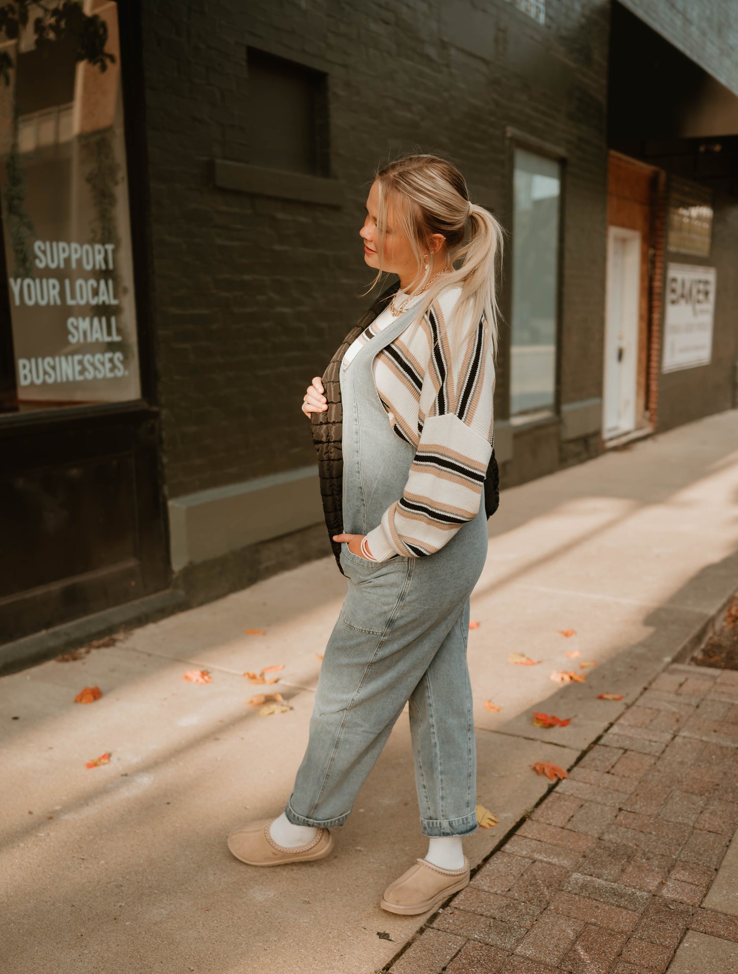 DENIM OVERALL JUMPSUIT