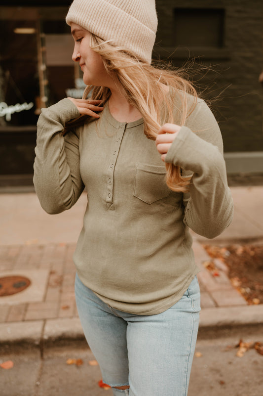 SAGE HENLEY LONG SLEEVE