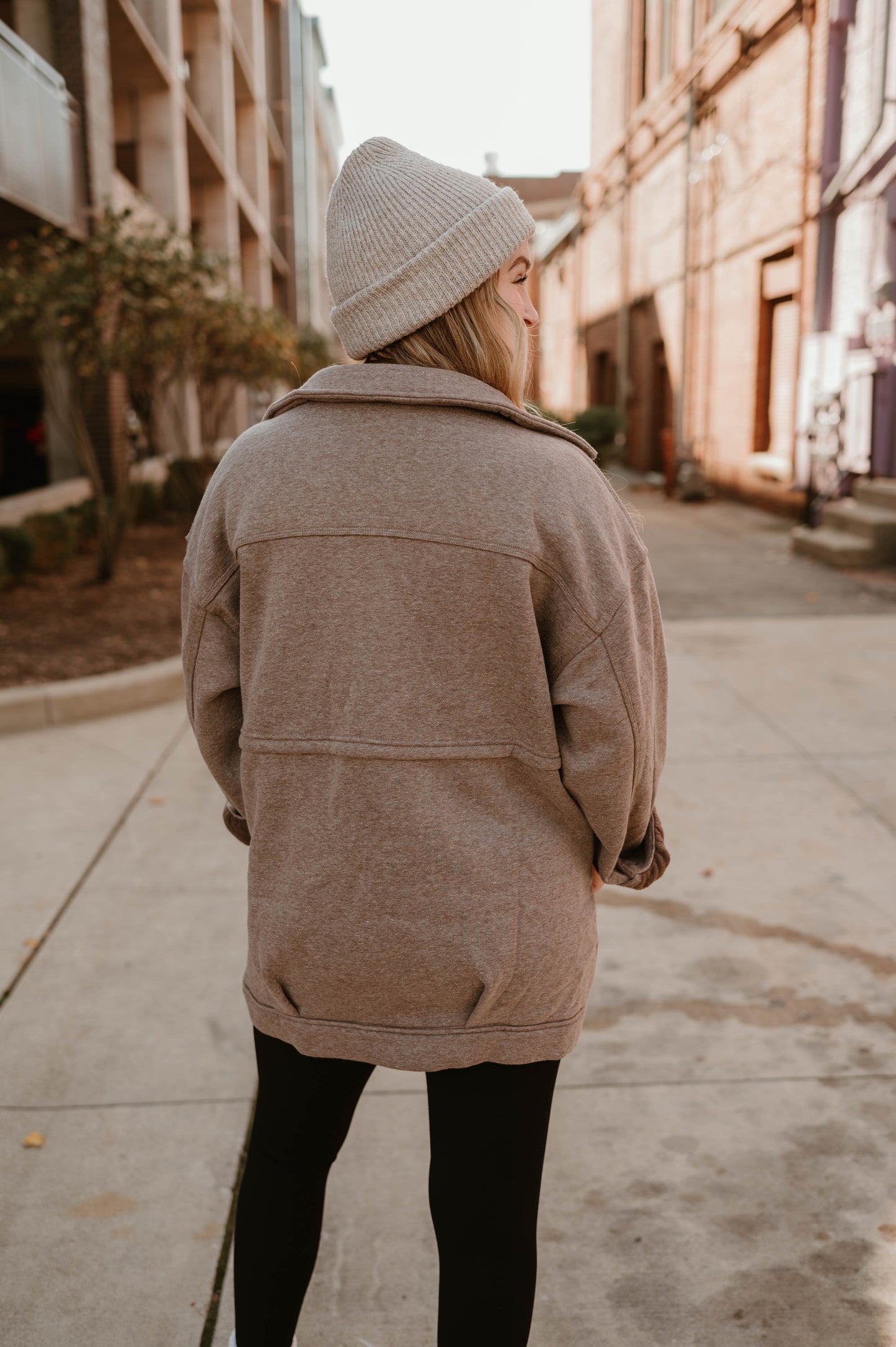 MOCHA TERRY JACKET