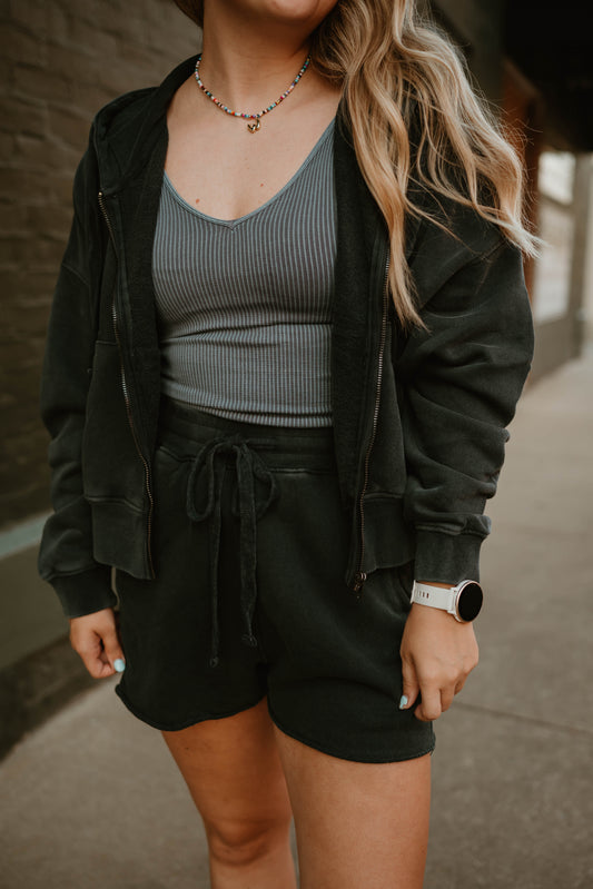 MINERAL WASH LOUNGE SHORTS