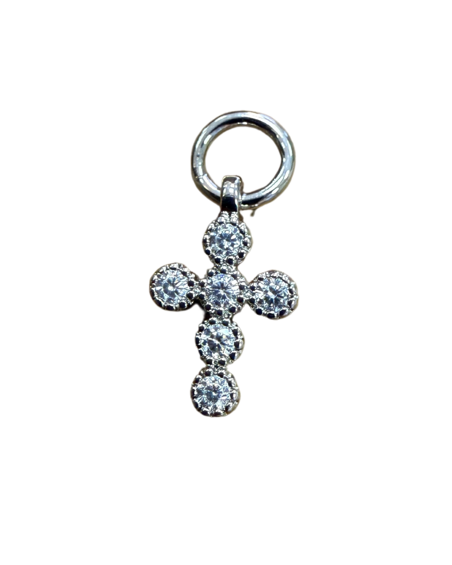 SILVER MINI CROSS CHARM
