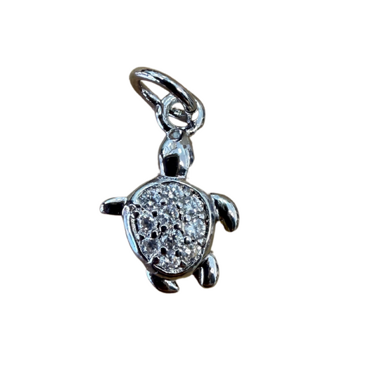 SILVER TURTLE CHARM