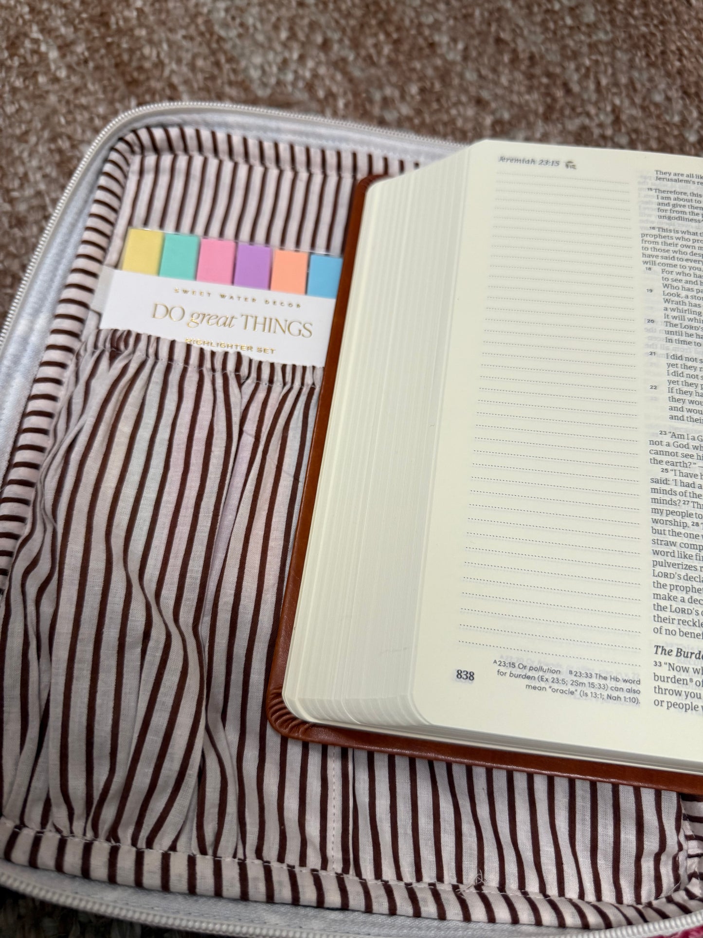 NAVY + PURPLE QUILTED PATCHWORK BIBLE CASE