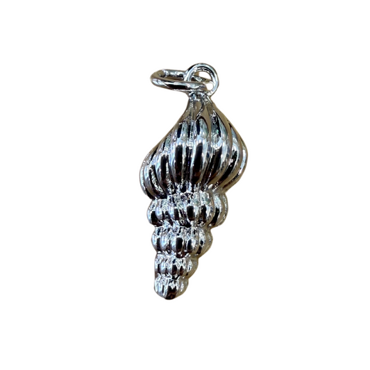 SILVER CONCH SHELL CHARM