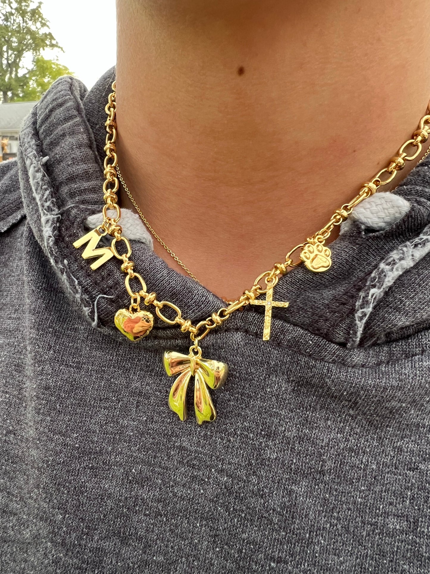 LINKED CHARM NECKLACE - BUILD YOUR OWN