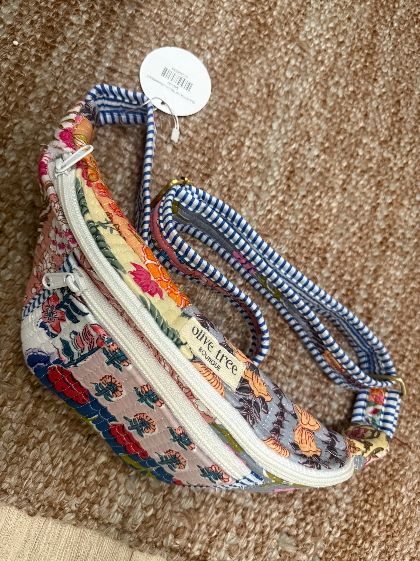 MULTI COLOR PATCH BUM BAG