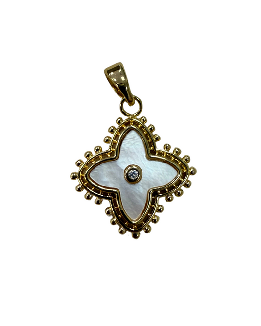 MOTHER OF PEARL OPAL CHARM