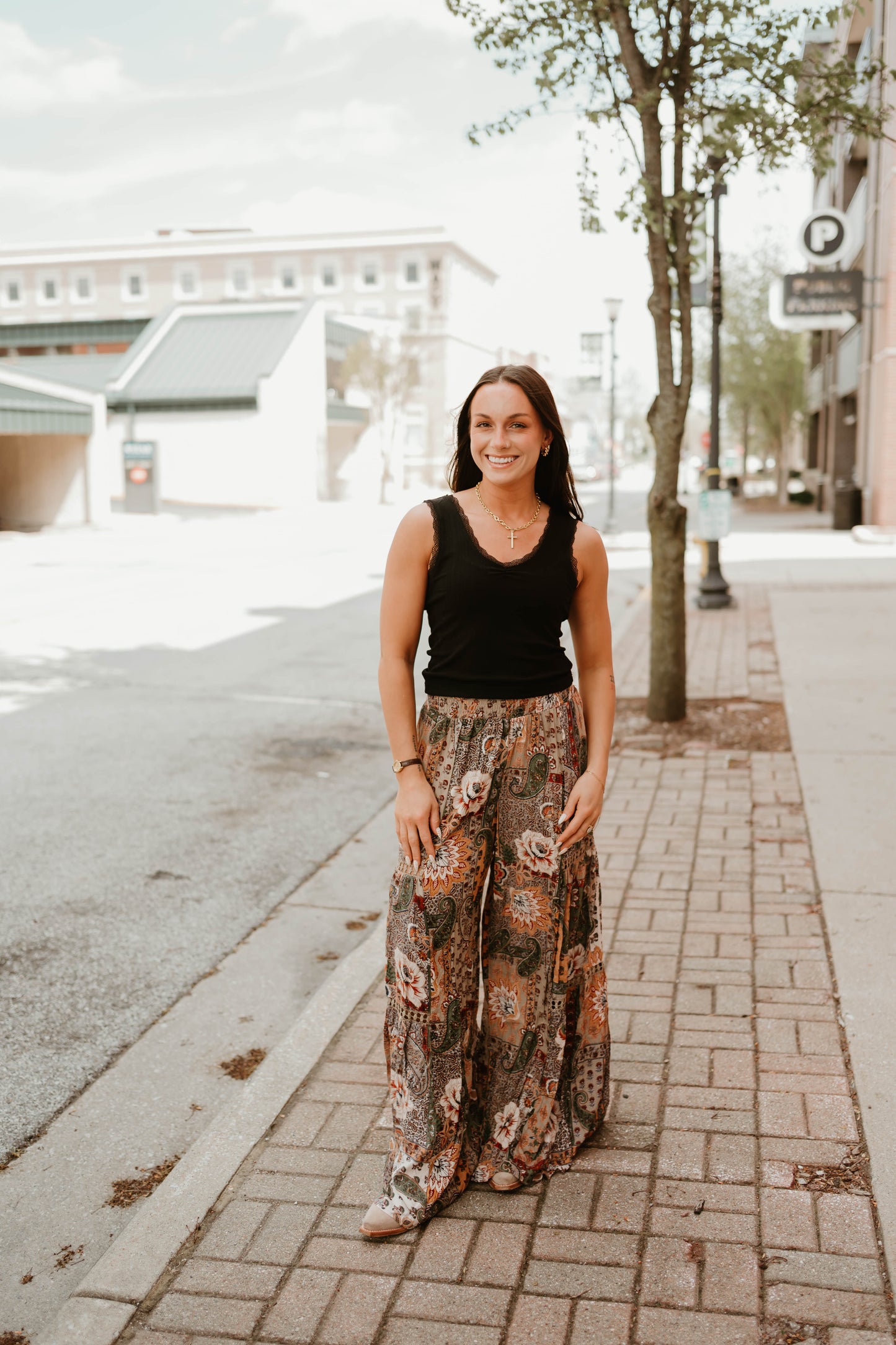 BOHO PRINT LACE INSERT BOTTOMS