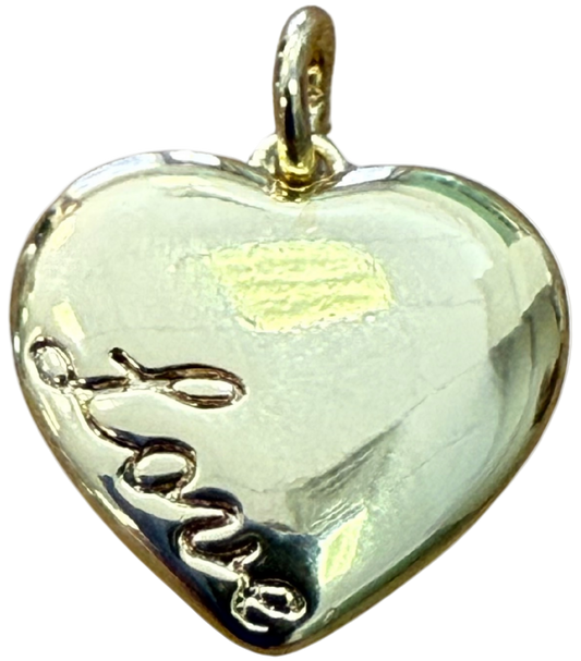 GOLD LOVE MINI HEART CHARM