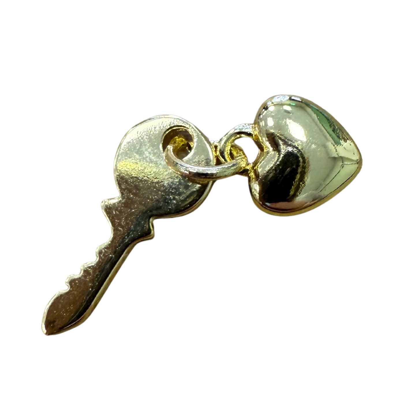 KEY + HEART CHARM