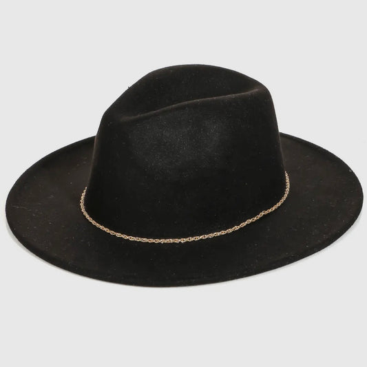 CHAIN FEDORA HAT