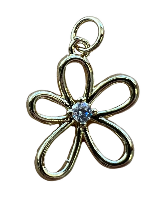 GOLD FLOWER CHARM